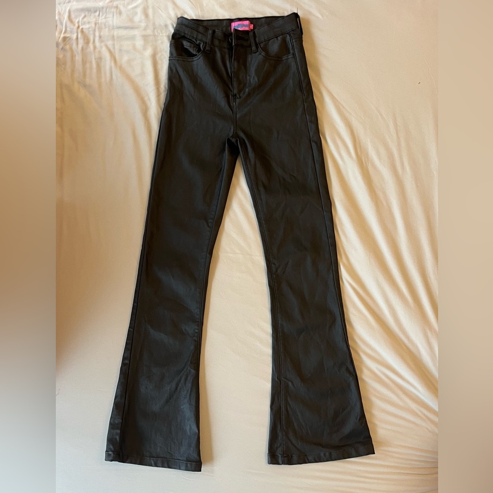 Edikted Black Leather Pants